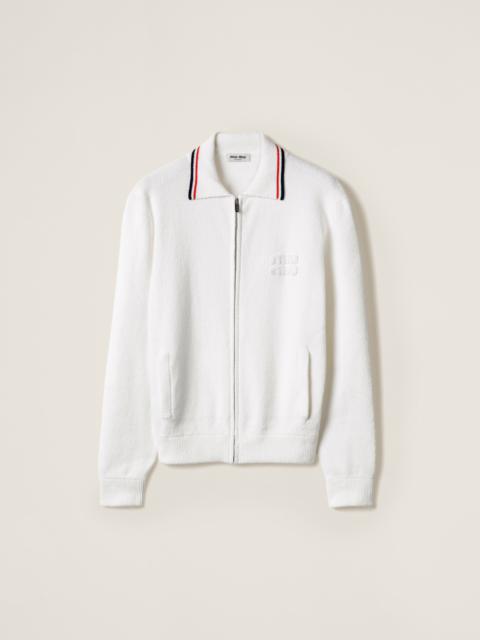 Miu Miu Cotton zipper cardigan