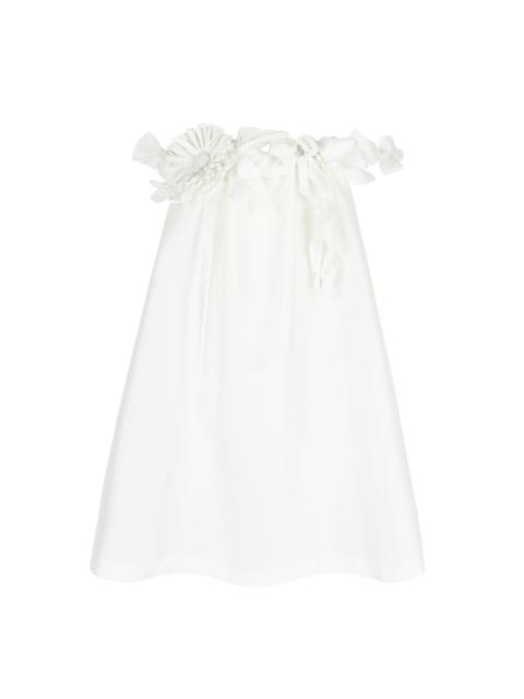 BERNADETTE Dress Tan 3D Bouquet
