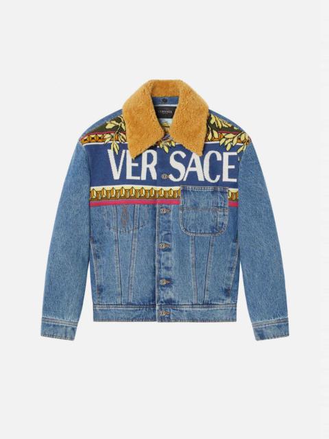 VERSACE Logo Denim Jacket