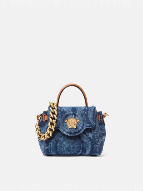 VERSACE Barocco Denim La Medusa Small Handbag
