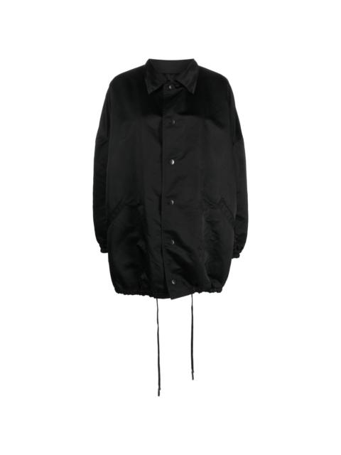 puffball single-breasted bomber jacket