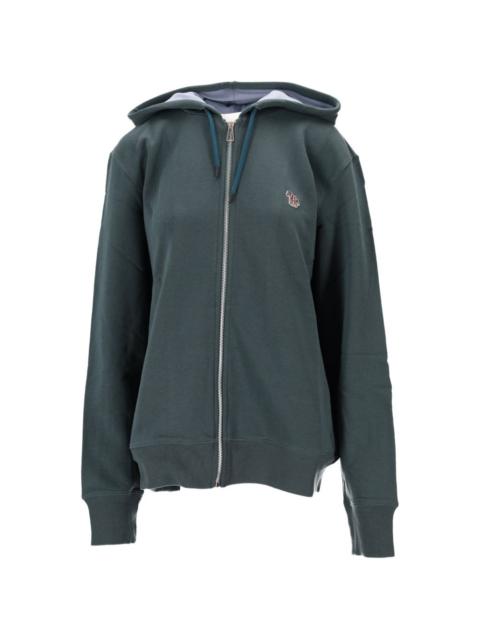 Paul Smith zip-up zebra-patch hoodie