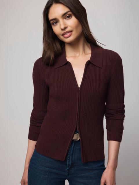 Splendid Georgie Cashblend Two-Way Zip Sweater