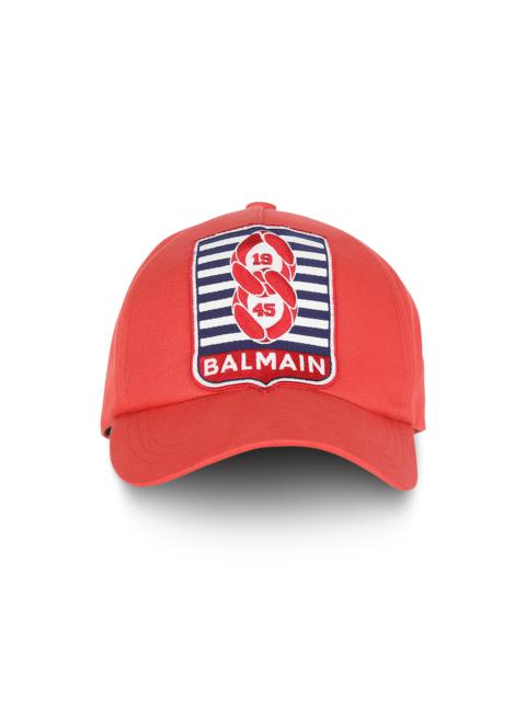 Balmain HIGH SUMMER CAPSULE - Cotton cap with Balmain monogram badge