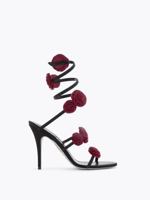 RENE CAOVILLA ROSALIA BLACK SANDAL 100