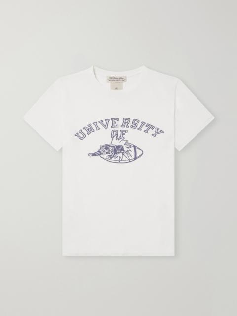 REMI RELIEF University Of Distressed Printed Cotton-Jersey T-Shirt