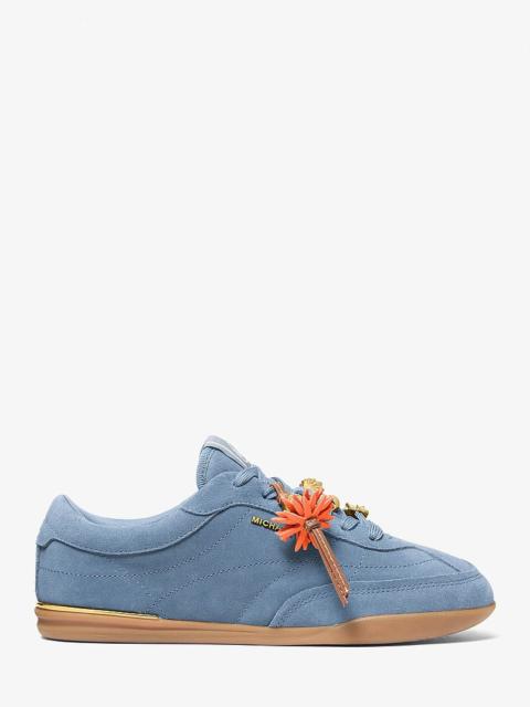 MICHAEL KORS Nolan Embellished Suede Sneaker