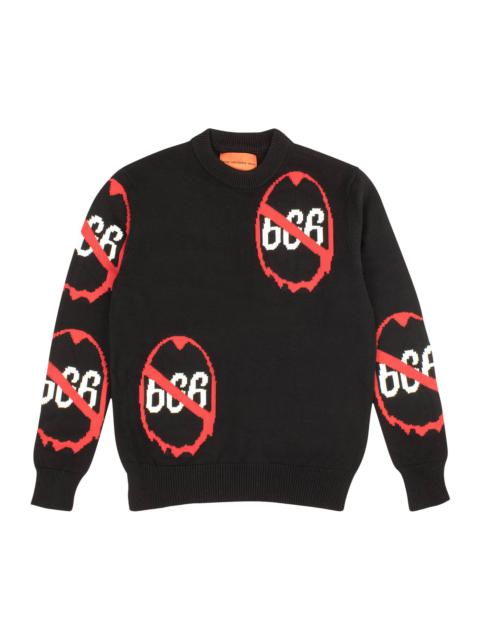 Who Decides War Anti 666 Knit Crewneck Sweater 'Black'