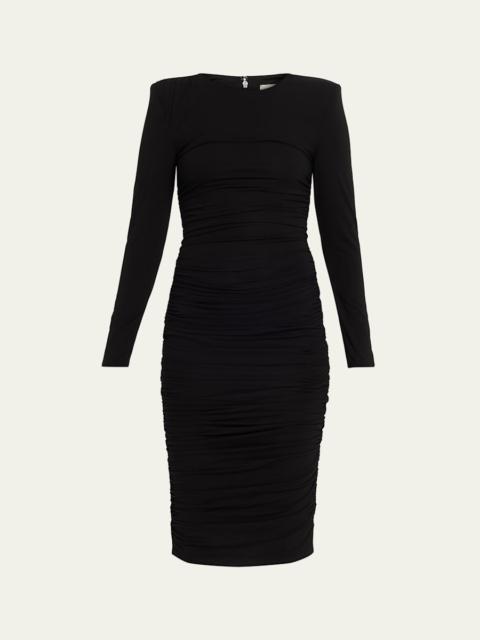 L'AGENCE Paityn Shirred Stretch Jersey Dress