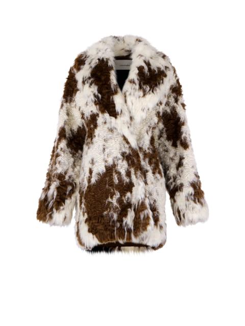 entire studios HEFT FUR COAT FLECKED