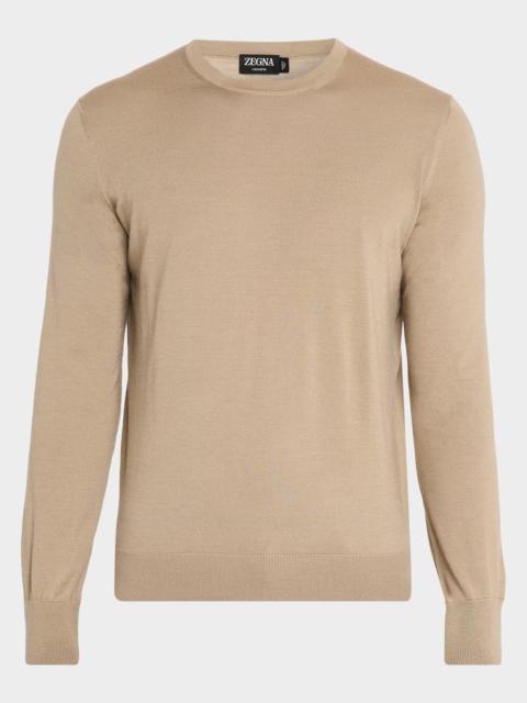 ZEGNA Men's Cashseta Modern-Fit Crewneck Sweater