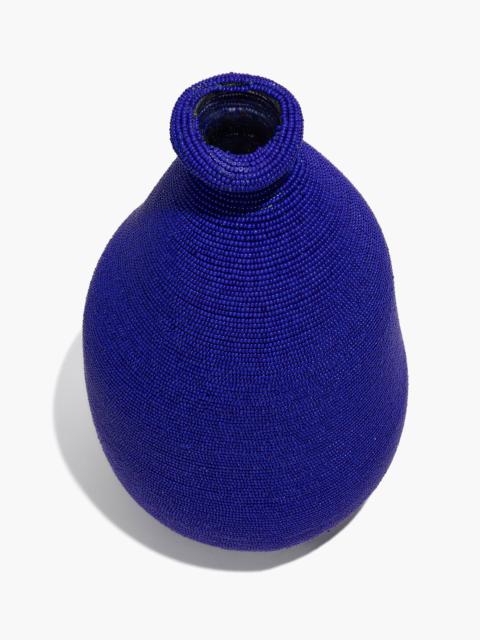 STAUD STAUD BEADED VASE BLUE