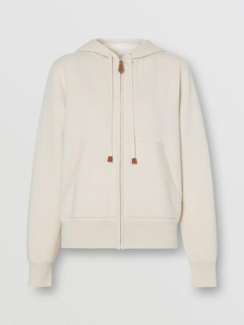 Burberry Monogram Motif Cashmere Cotton Hooded Top