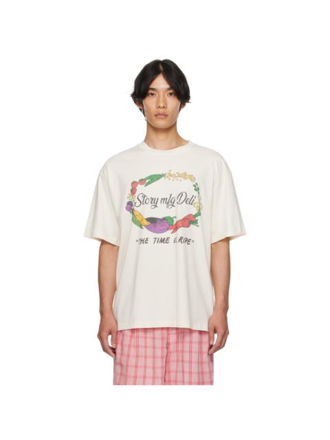 Story mfg. Off-White Grateful S/S T-Shirt