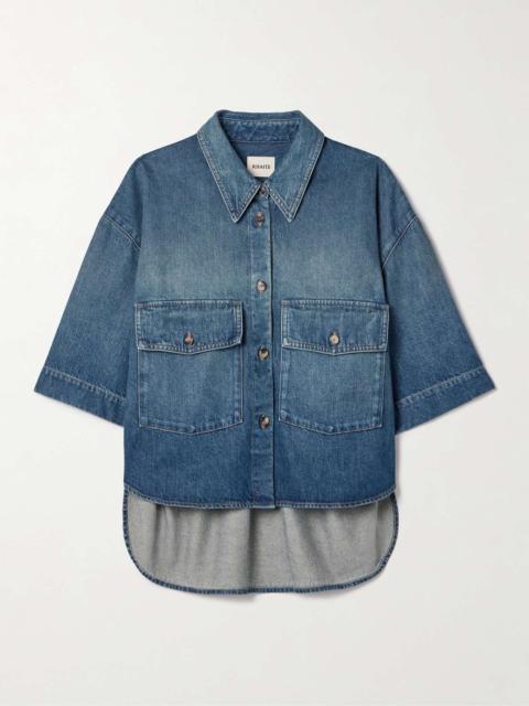 KHAITE Mahsha denim shirt