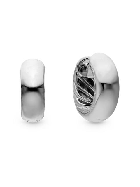 DAVID YURMAN Women's Mercer Micro Hoop Earrings in Sterling Silver - Silver