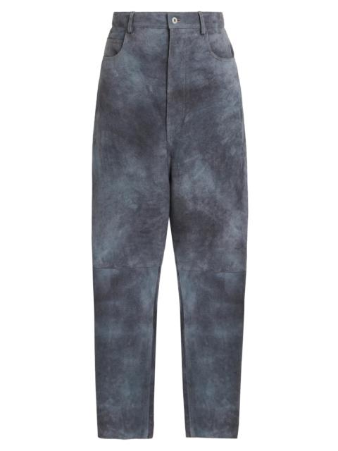 Bottega Veneta Men's Cloudy Suede Trousers - Cloudy Indigo