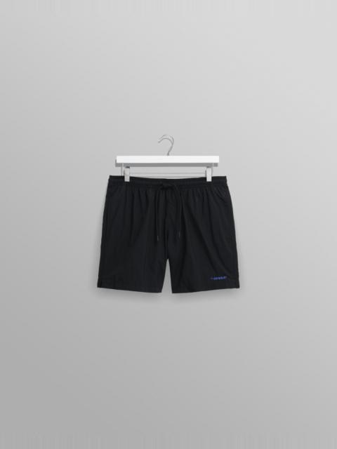 Wax London Brockwell - Black Logo Swim Shorts