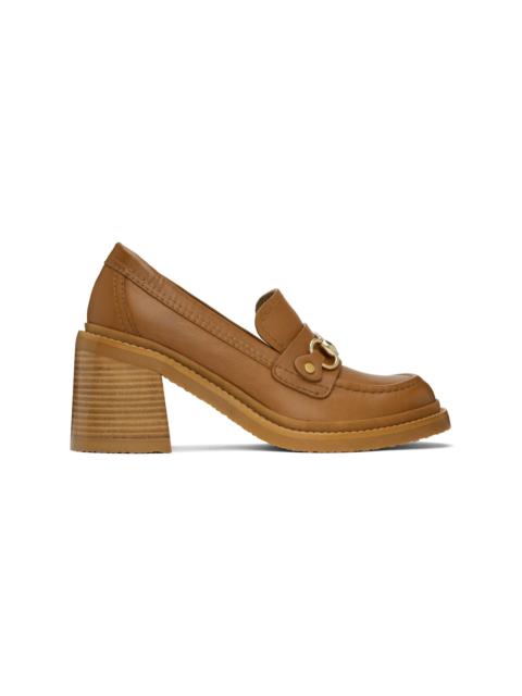 See by Chloé Tan Signature 1 Loafer Heels