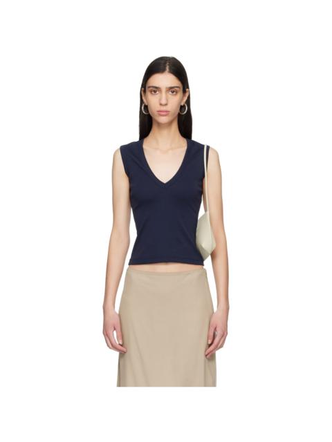 FLORE FLORE Navy Dewi Tank Top