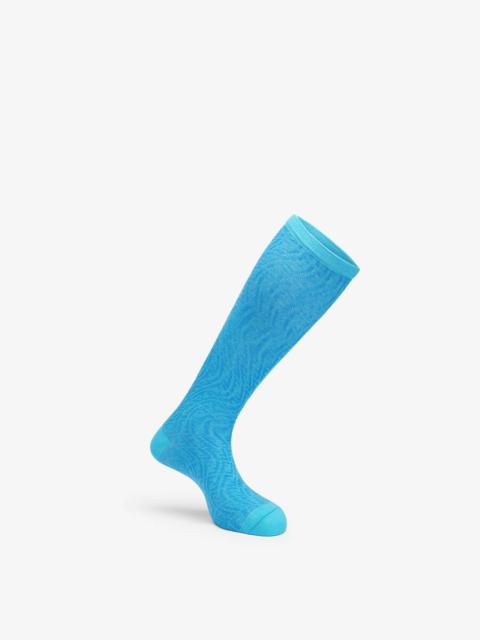 FENDI Light blue cotton socks