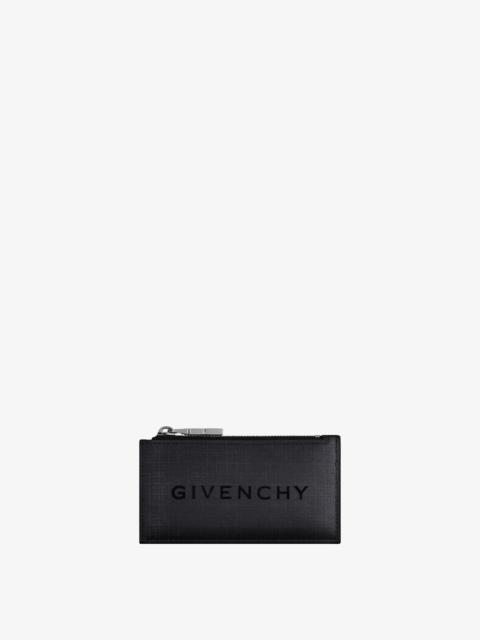 Givenchy GIVENCHY ZIPPED WALLET IN 4G NYLON