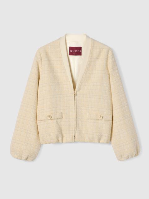 GUCCI Check cotton tweed jacket