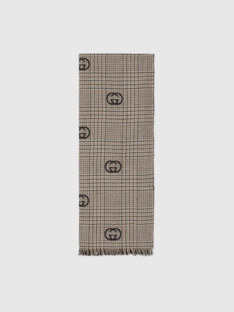 GUCCI Interlocking G wool stole