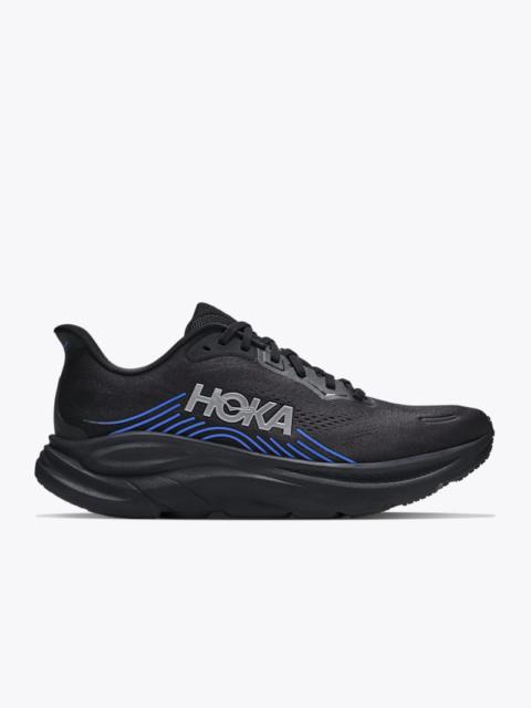 HOKA Men's Clifton 11 Shoes in Black/Virtual Blue