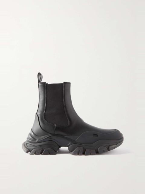 Moncler + 6 Moncler 1017 ALYX 9SM Ary rubber-trimmed leather Chelsea boots