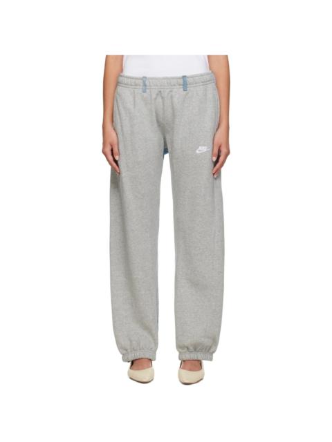 BLESS Gray & Blue Overjogging Jeans