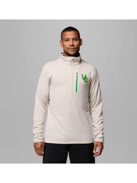 Columbia Men's Collegiate Essential Hike Grid Fleece Half Zip - Oregon