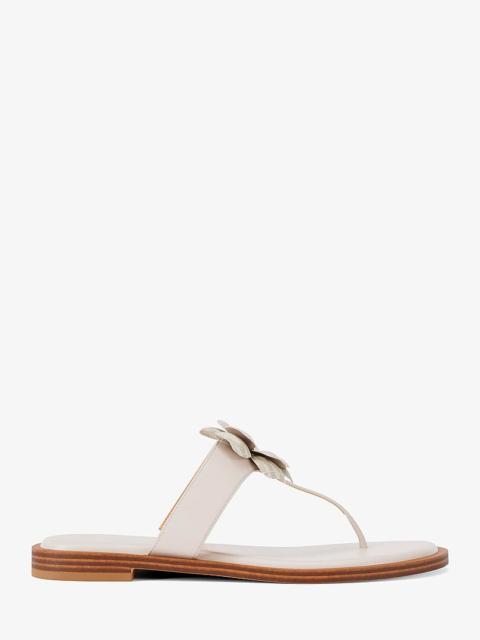 MICHAEL KORS Callie Embellished Signature Logo Trim Thong Sandal