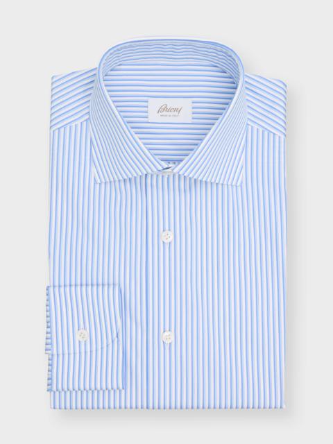 Men's Cotton Pinstripe Dress Shirt