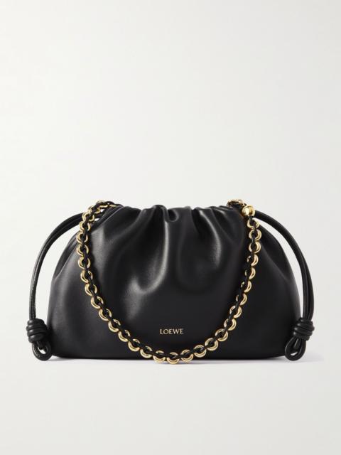 Loewe Flamenco leather clutch Black