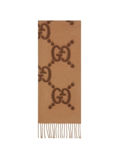 GUCCI GG logo wool scarf