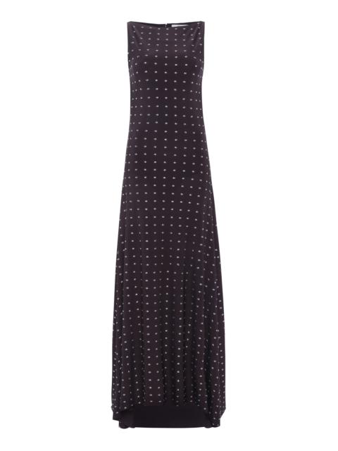 SIEDRÉS Grace Studded Midi Dress brown