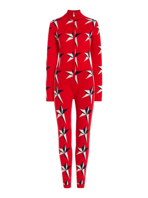 Star II Wool Ski Suit red