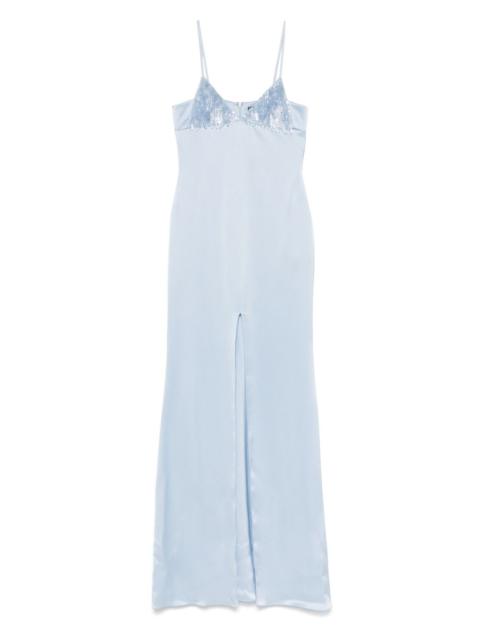 David Koma satin maxi dress