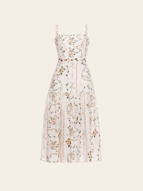 Agua by Agua Bendita Nispero Navegante Midi Dress