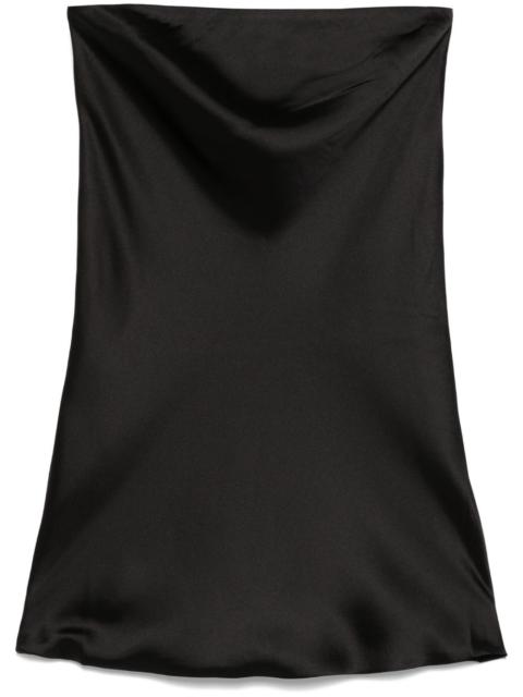NORMA KAMALI bias-cut strapless mini dress