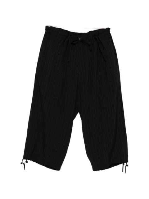 Yohji Yamamoto striped-pattern trousers