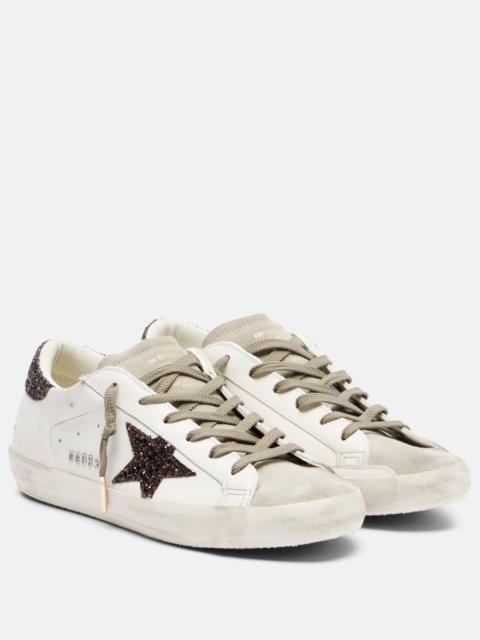 Golden Goose Super Star glitter leather sneakers