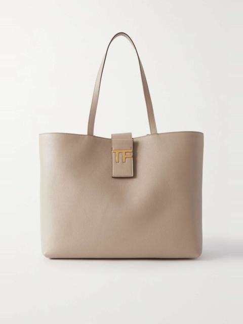 TOM FORD Embellished textured-leather tote