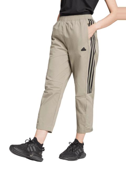 Tiro Loose Fit Cotton Twill Track Pants in Silver Pebble/Black