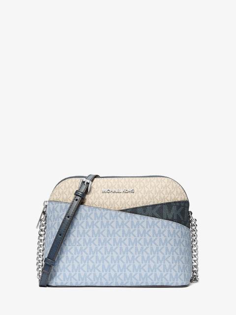 MICHAEL KORS Jet Set Travel Color-Block Signature Logo Crossbody Bag