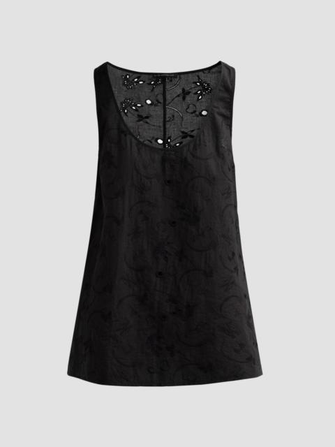 KIKI DE MONTPARNASSE Women's Simone Cotton Eyelet Mini Dress - Black