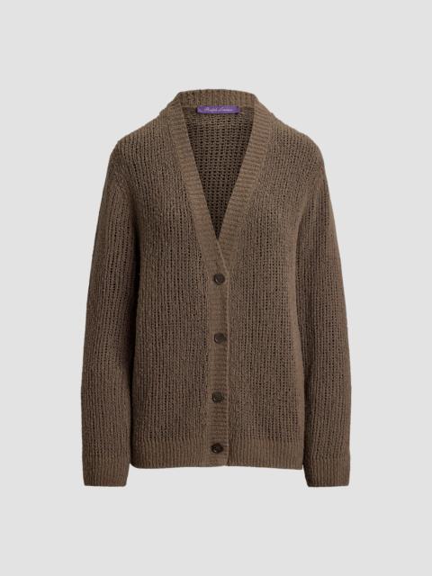 Ralph Lauren Women's Bouclé Cashmere-Blend Cardigan - Portobello