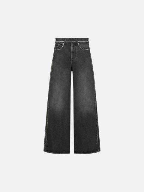 Dior Flared Studded Jeans