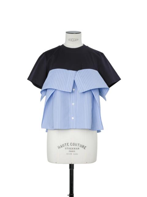 sacai Poplin x Cotton Jersey T-Shirt